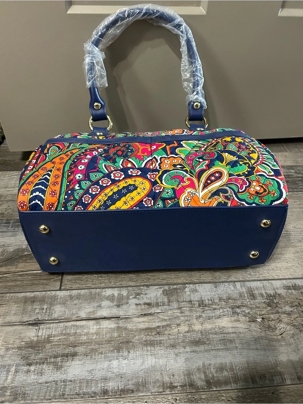 Vera Bradley Venetian Paisley dome satchel handbag Mini Loft Duffel
